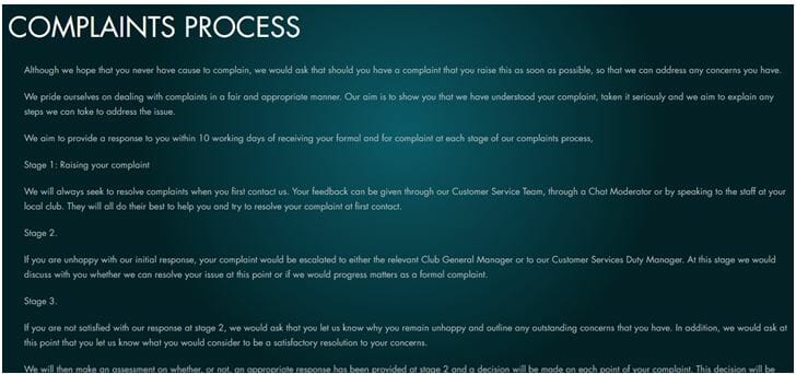 Grosvenor Complaints Process