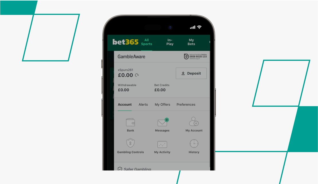 registration screen on bet365