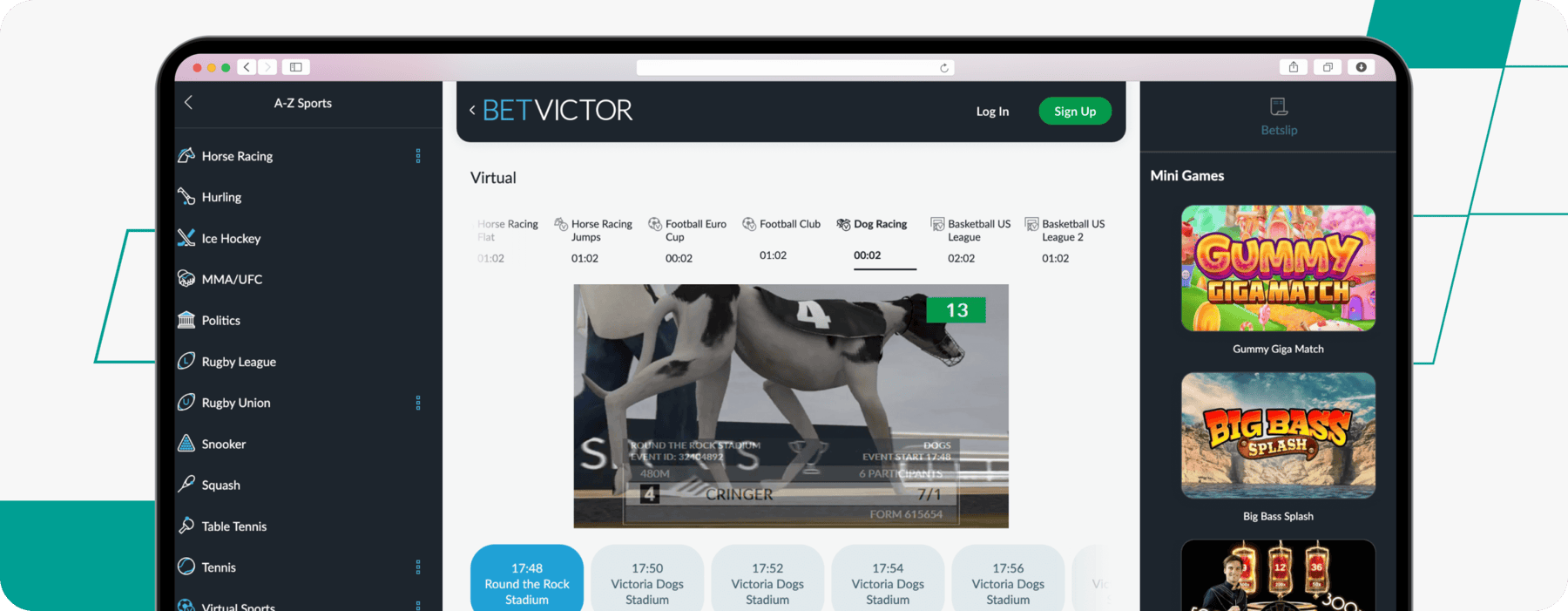 greyhounds betting on betvictor