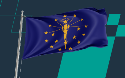 indiana state flag cluster image