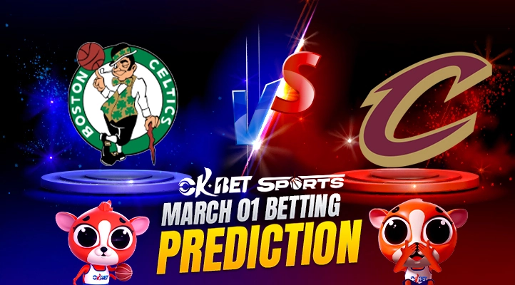 a logo of top two teams in nba boston celtics vs cleveland cavaliers